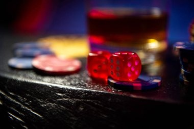 Multiple camera angles showing dice cage and table layout